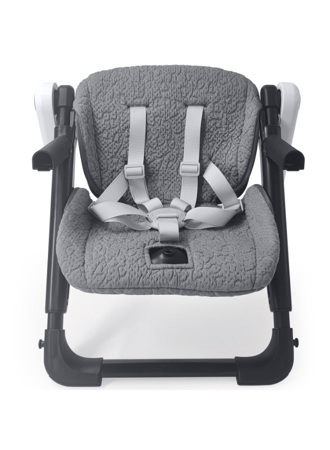 Teknum 3-IN-1 Kids Foldable Dining Booster Chair - Grey - Image 2