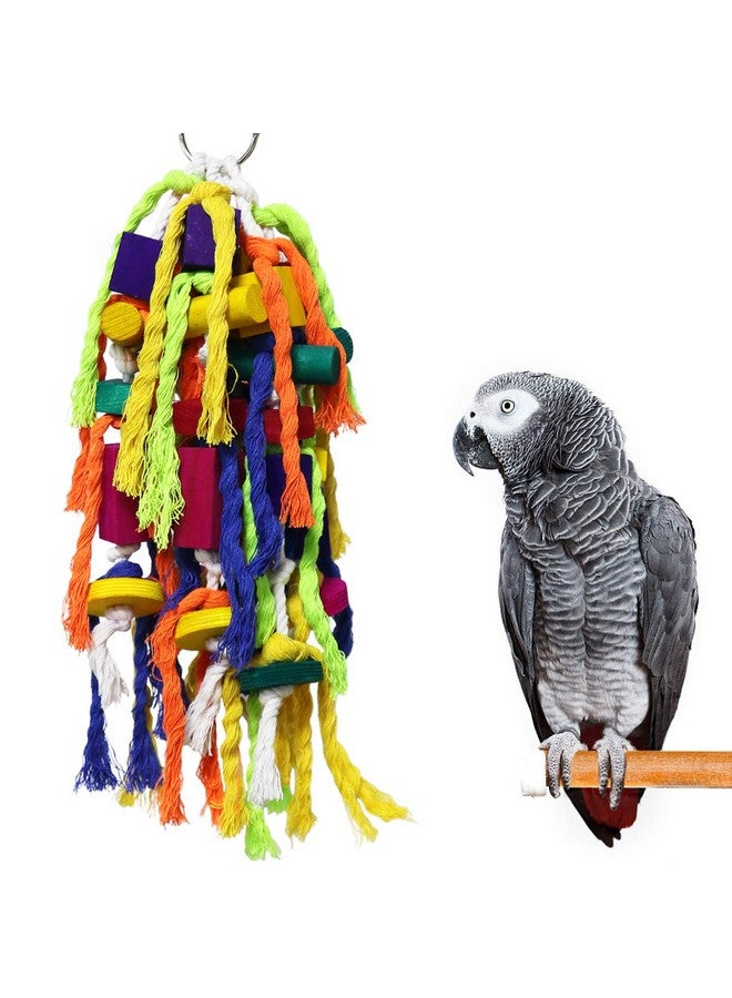 Rypet Large and Small Parrot Chewing Toy - Cage Bite Wooden Block Tearing Toy for Conures, Cockatiels, African Grey and Other Amazon Parrots - Image 1