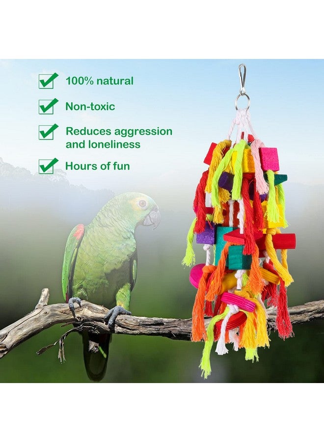 Rypet Large and Small Parrot Chewing Toy - Cage Bite Wooden Block Tearing Toy for Conures, Cockatiels, African Grey and Other Amazon Parrots - Image 3