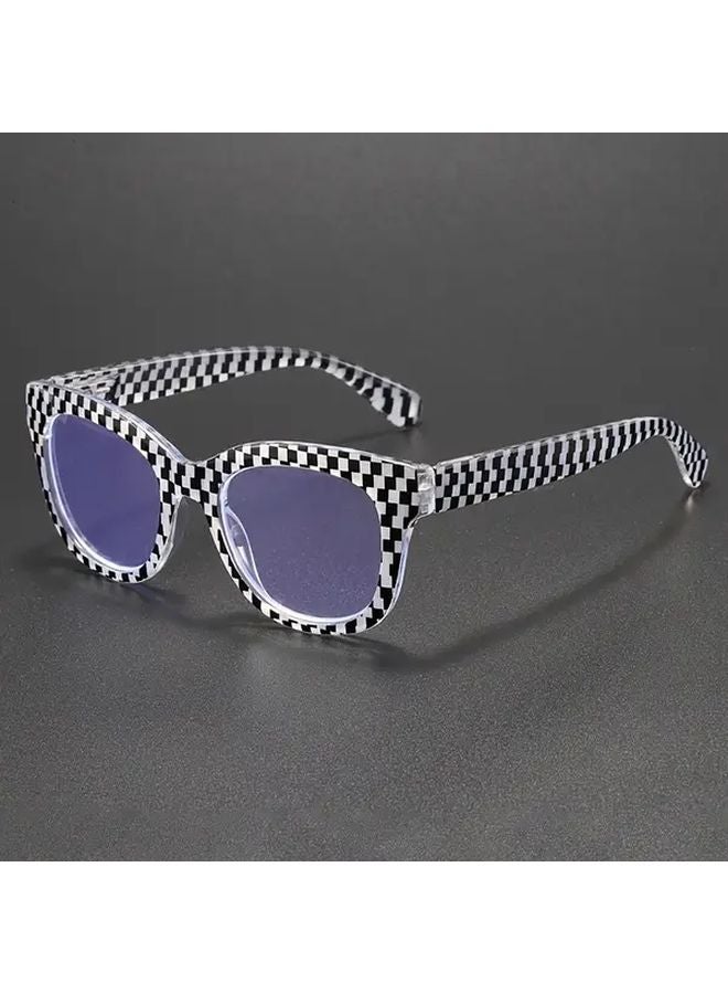 نظارات القراءة ذات الشبكة السوداء والبيضاء 2.0 قوة تكبير كلاسيكية تباين شفاف - Image 1