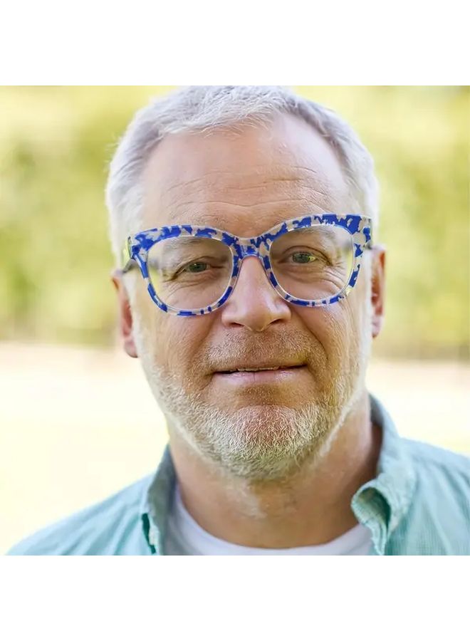 نظارات القراءة ذات الشبكة السوداء والبيضاء 2.0 قوة تكبير كلاسيكية تباين شفاف - Image 3