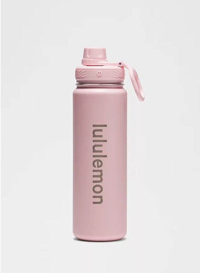 لولوليمون lululemon زجاجة مياه رياضية معزولة بالفراغ من الفولاذ المقاوم للصدأ، مناسبة لحفظ الماء والشاي المثلج والشاي الساخن وغيرها، بسعة 710 ملليلتر. - Image 1