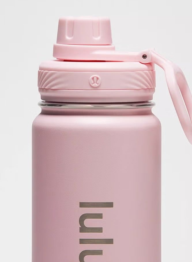 لولوليمون lululemon زجاجة مياه رياضية معزولة بالفراغ من الفولاذ المقاوم للصدأ، مناسبة لحفظ الماء والشاي المثلج والشاي الساخن وغيرها، بسعة 710 ملليلتر. - Image 3