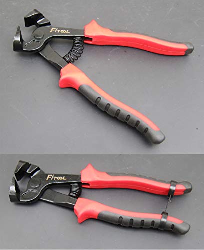 FITOOL Tile Nippers, Tile Working Tool, Tile Mosaic Trimmer Nipper Cutter Pliers with Tungsten-carbide Trimming Tips - Image 2