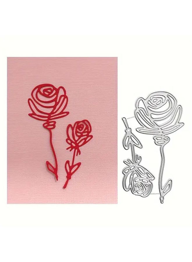 Elegant Wedding Die Cut Stencil 02 Bride Groom Silhouettes Metal Crafting DIY - Image 2