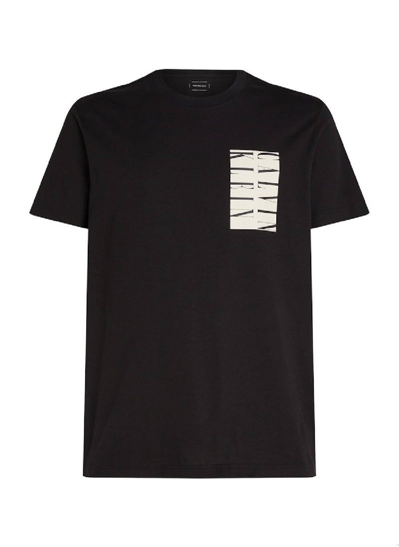 Calvin Klein Jeans Men's Graphic T-Shirt - Cotton, Black  - Image 2