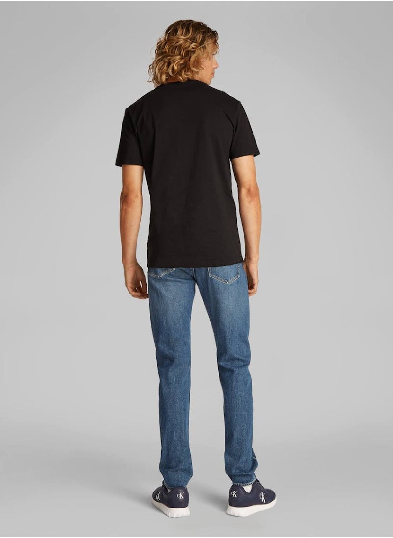 Calvin Klein Jeans Men's Graphic T-Shirt - Cotton, Black  - Image 4