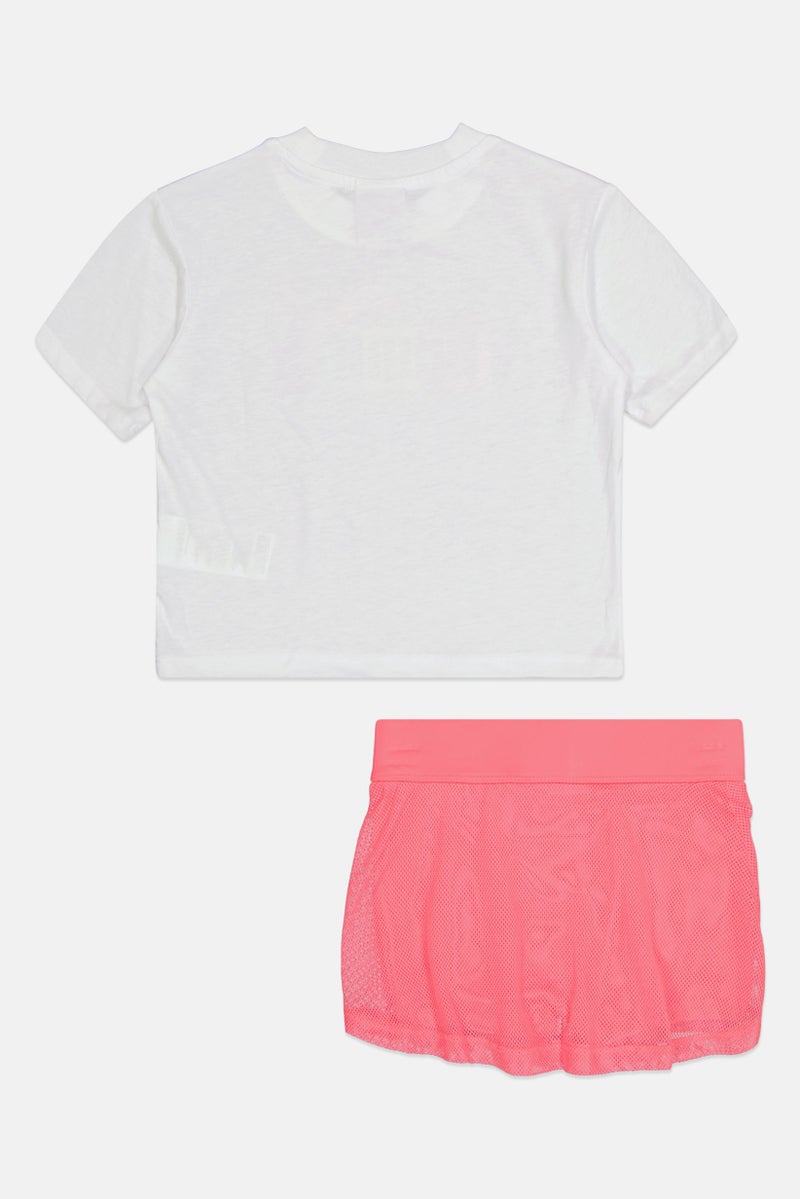 PUMA تي شيرت قصير الأكمام وشورت للبنات من ماركة، متعدد الألوان - Image 3