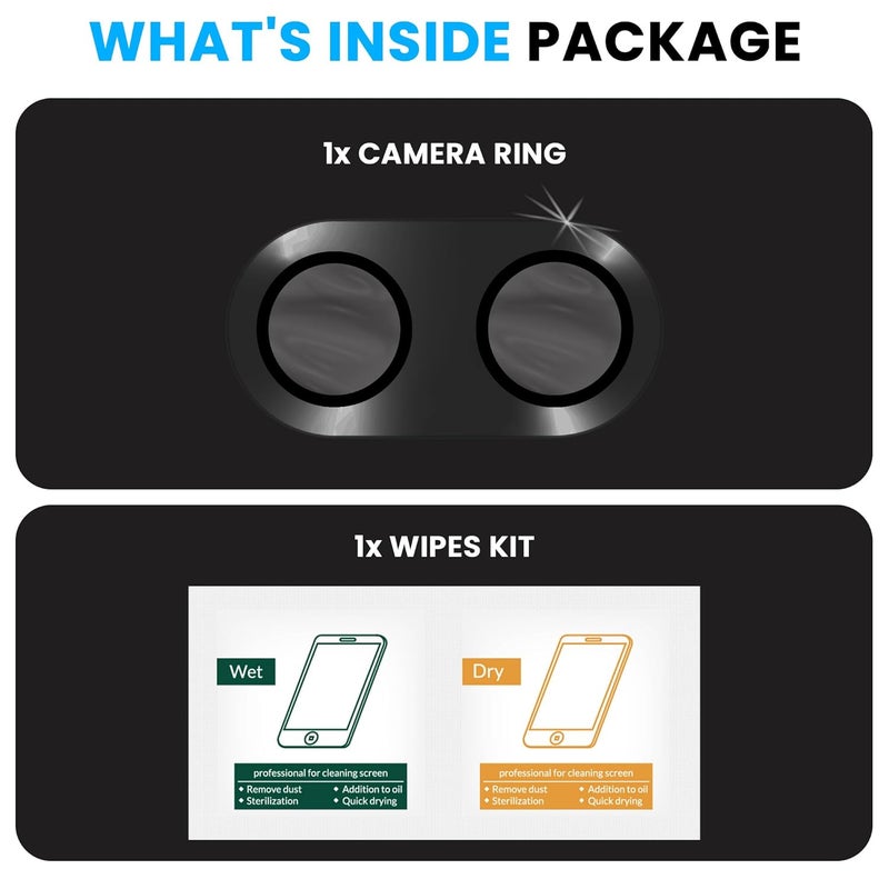 FIRST MART Premium Camera Lens Protection For Vivo X200 FE 5G (6.31 Inches) With Edge-to-Edge Protector Coverage and Installation Kit |Black, Pack of 1 - Image 5