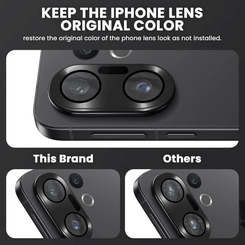 FIRST MART Premium Camera Lens Protection For Vivo X200 FE 5G (6.31 Inches) With Edge-to-Edge Protector Coverage and Installation Kit |Black, Pack of 1 - Image 3