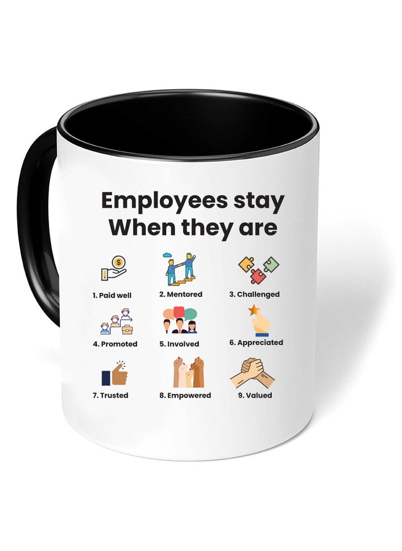 PRINTSHOP4ME Inspirational Quotes Printed Black two tone ceramic Coffee Mug 11 Oz, Inspirational Gifts for Friends-Gifts for employees,CoWorker,Friends  - Image 4