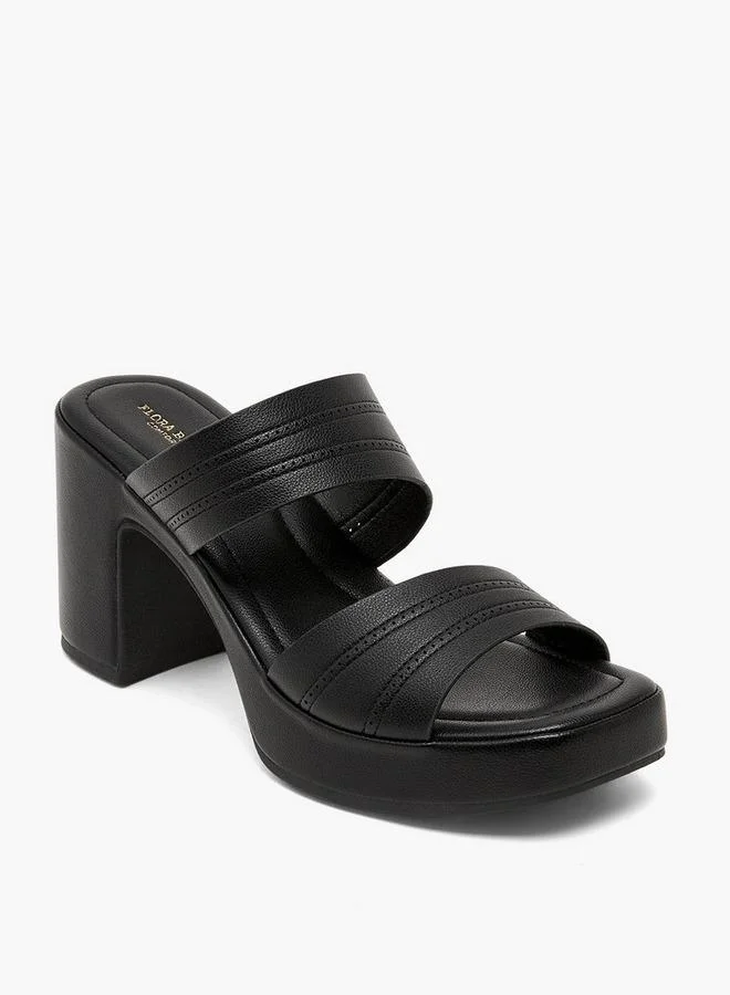 Flora Bella By Shoexpress BLACK Women Slip On Block Heels for Women | Best Price UAE