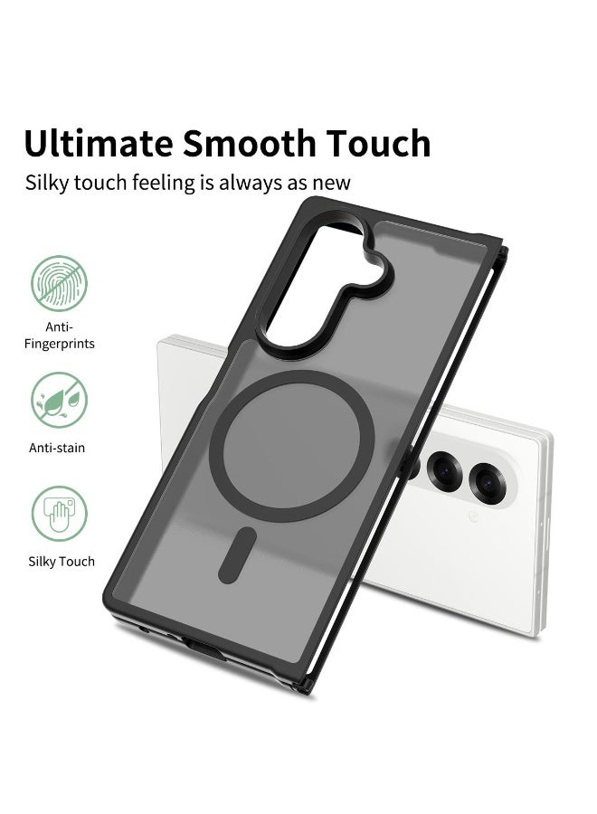 general Suitable for Samsung Z Fold 7 skin-feeling matte mobile phone case two-in-one strong magnetic magsafe protective cover - Image 2