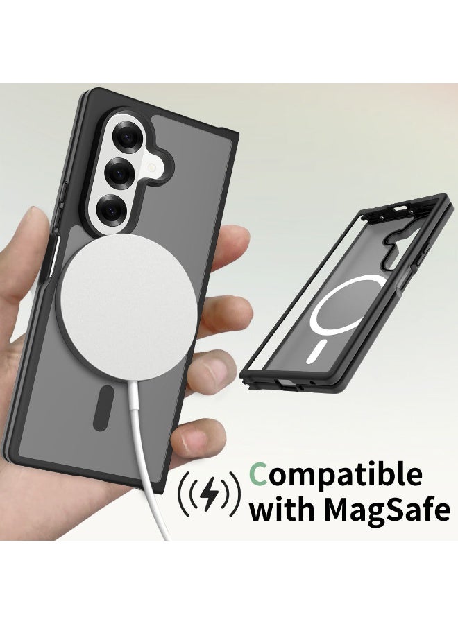 general Suitable for Samsung Z Fold 7 skin-feeling matte mobile phone case two-in-one strong magnetic magsafe protective cover - Image 4