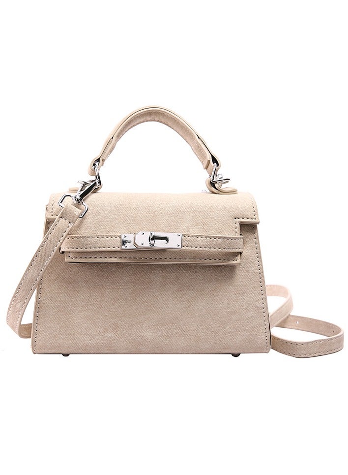 VIDSID VIDSID Women's PU Leather Satchel Handbag Crossbody Handbag Shoulder Bag Fashion Bag for Women（LIttle Khaki） 