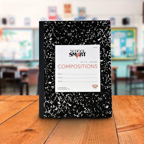 School Smart Hard Cover Ruled Composition Book, 150 Sheets, 9-3/4 x 7-1/2 Inches - 086769 - Image 5