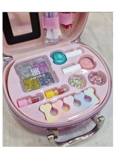 Kids Toys Pretty in Purple Makeup Kit Stylish Storage Case for Beauty Essentials  - Image 3