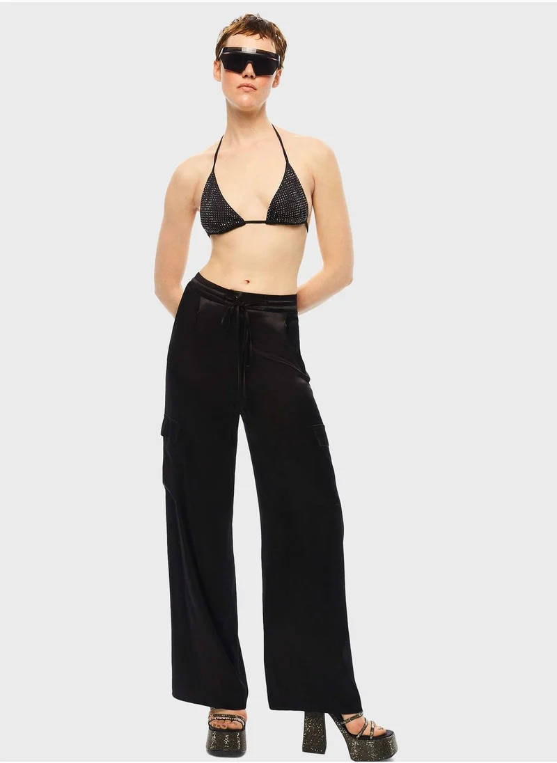 Nocturne Wide Leg Satin Pants