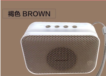 Portable Bluetooth Speaker Mini Bass Cannon Light brown 