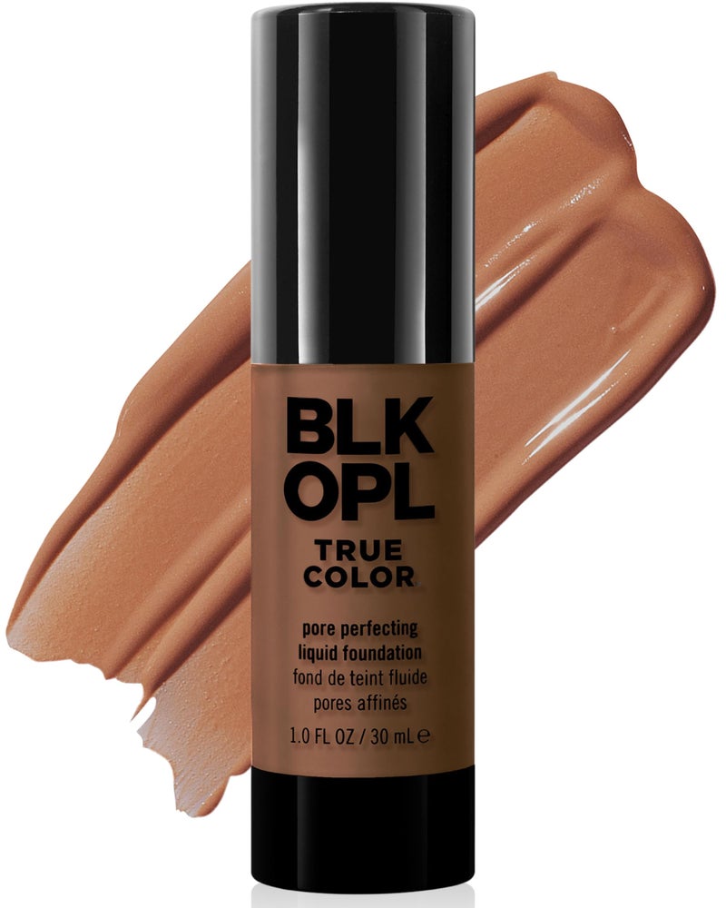 Black Opal BLK/OPL TRUE COLOR Pore Perfecting Liquid Foundation, Au Chocolat â€” enriched with Vitamins C & E, paraben-free, fragrance-free, cruelty-free - Image 1