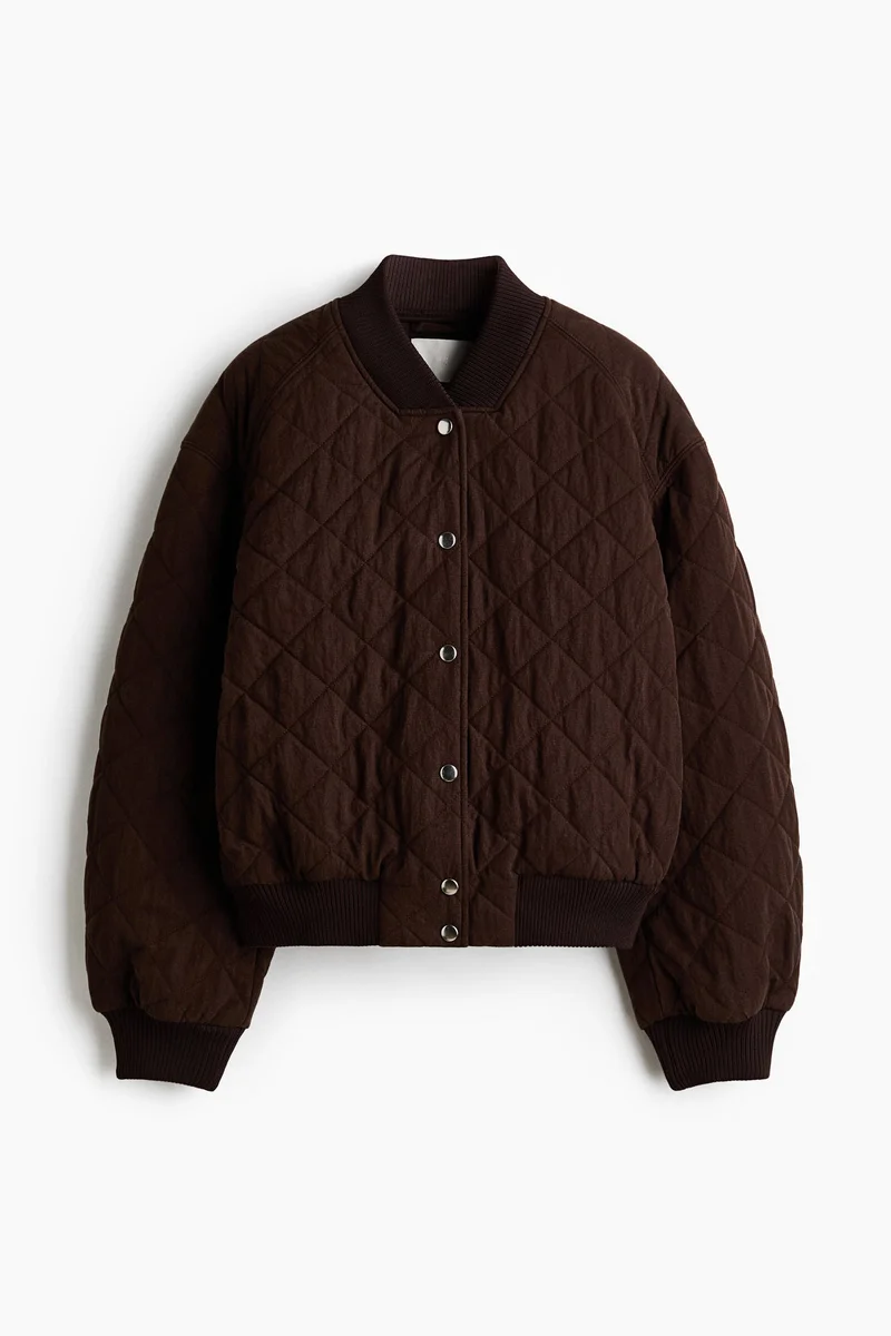 H&M Quilted bomber jacket