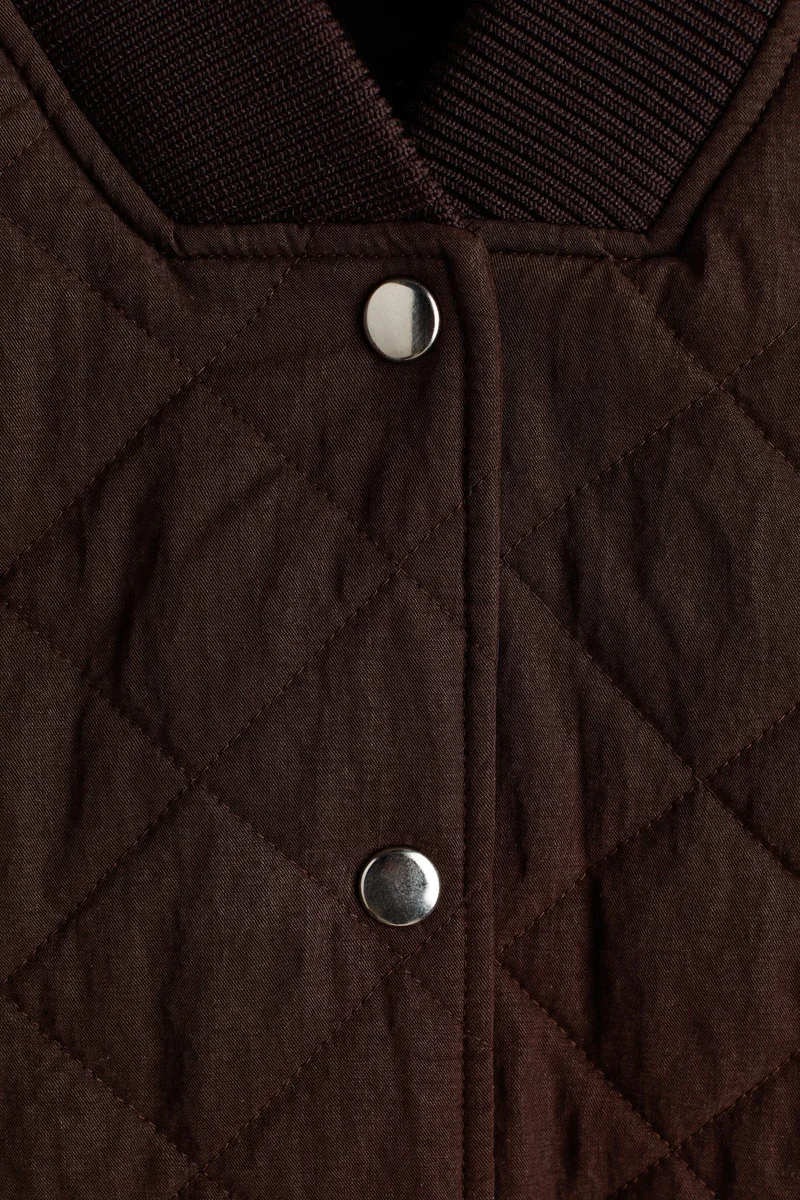 H&M Quilted bomber jacket