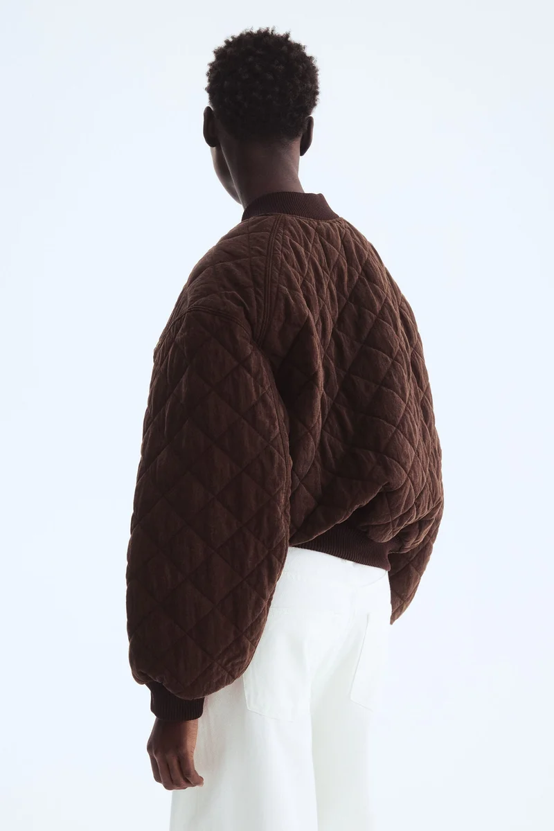 H&M Quilted bomber jacket