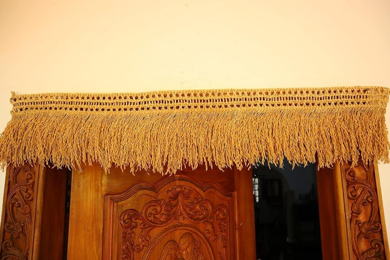 SUVASANE Paddy Torana with Paddy Grains,1 Natural Paddy Door Torana 3.5 feet (1 Paddy Torana Length-42inches) Height-9 inches - Image 2
