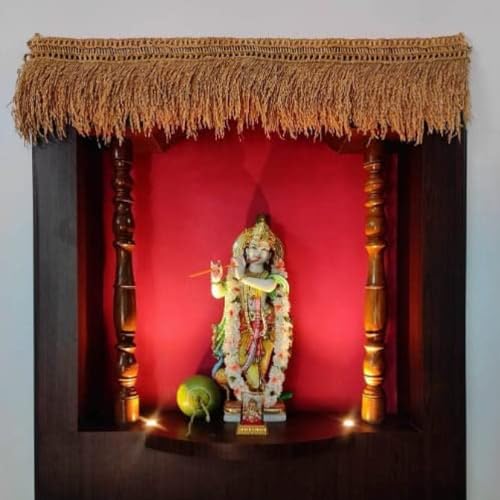 SUVASANE Paddy Torana with Paddy Grains,1 Natural Paddy Door Torana 3.5 feet (1 Paddy Torana Length-42inches) Height-9 inches - Image 3