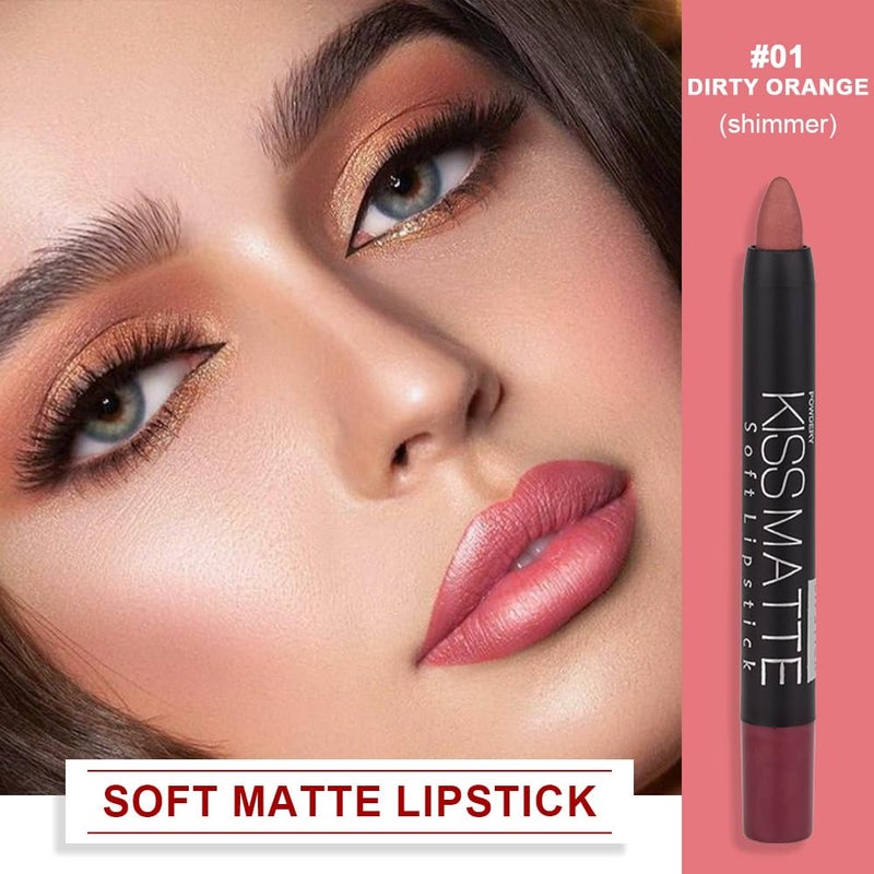 BINGBRUSH Smooth Longwear Lipstick Pack Set, Matte Color Stick Ultimate Lip Crayon for Makeup Collection - Waterproof Velvet Lipgloss Lip Stain (01#) - Image 2