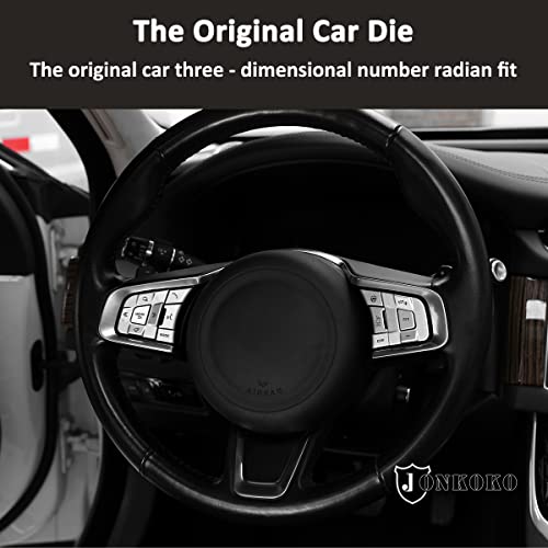Yiwang Aluminum Alloy Car Steering Wheel Button Frame Sticker 10 Pcs For Jaguar XF XF E-PACE/F-PACE/F-TYPE(High Match) - Image 3