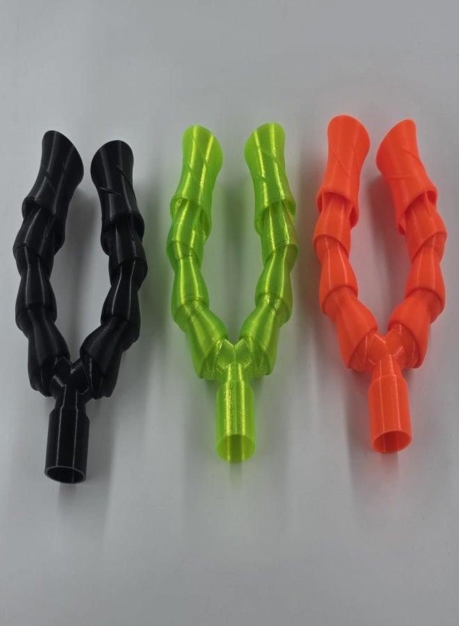 3DReeF Dual Random Flow Generator Kit for Biocube 32, 1/2 Inch, PETG, Black and Neon Green, UV Reactive, Includes 2 RFG Nozzles (Neon Orange) - Image 4