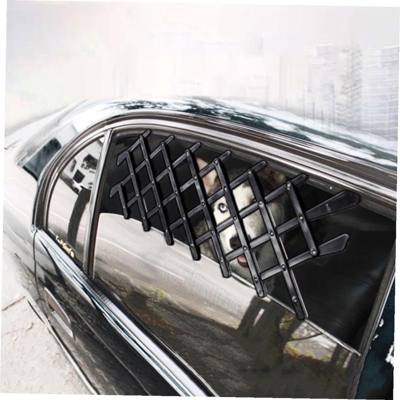 Portable Scalable Car Window Pet Gate Black Small Pet Enclosure Fence Safe PP Material Cats Protector Barrier for Travel and Car Safety - Image 5