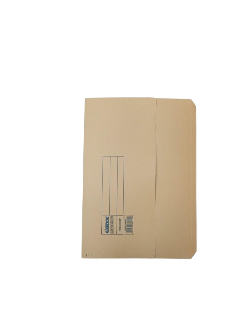 ORYX 10 Pcs A4 Kraft Document Wallets brown 