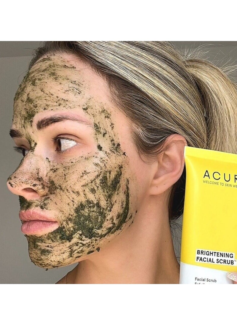 Acure - Accor Skin Brightening Facial Scrub, All Skin Types, 4 fl oz 118 ml - Image 1
