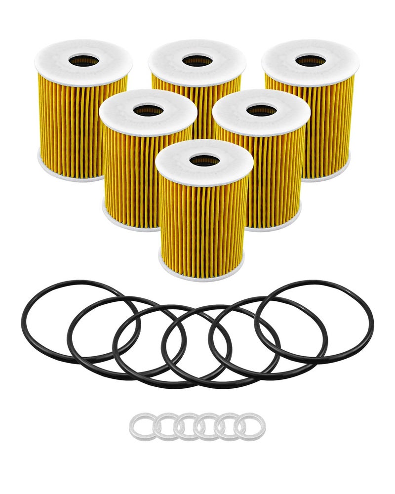 ULZOZN 6Pcs Oil Filter Replace 263203CKB0 Fit for Kia Sorento 20192020 Sedona 20192021 Cadenza 20172020 Telluride 20202023 Hyundai Genesis G80 20142020 Palisade 20202023 - Image 2