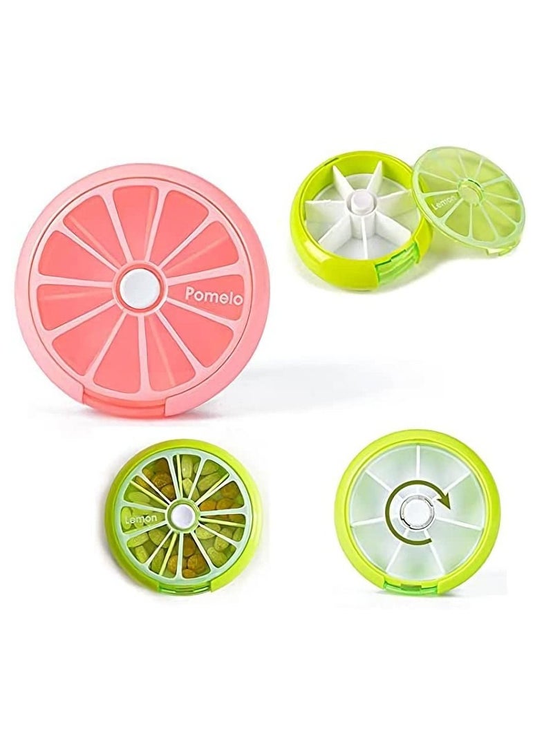 Pill Cases Pill Box Weekly 3 Times 7 Compartments Large Medicine Pill Organizer(3 PCS) - Image 1