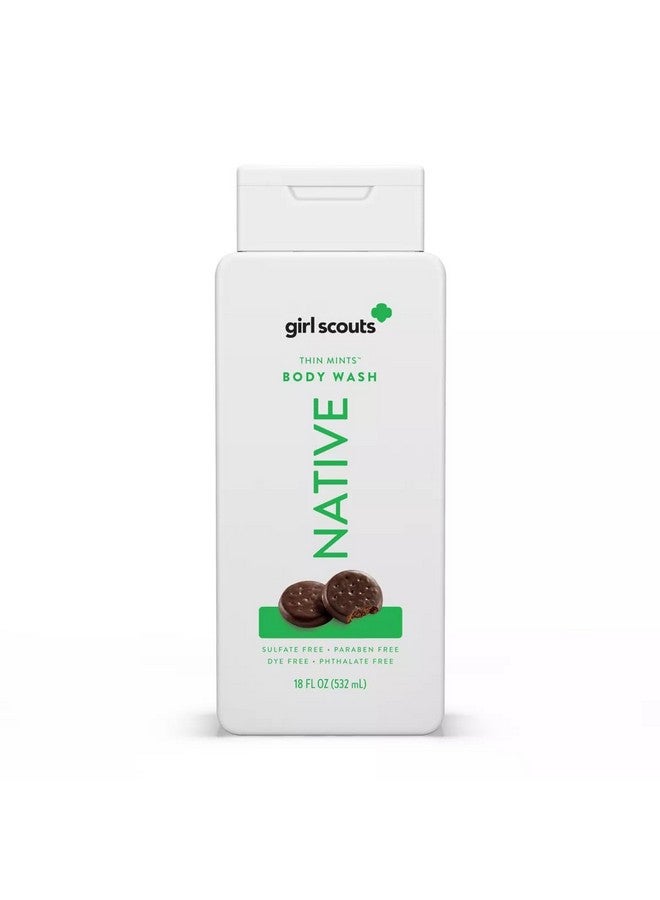 native Limited Edition Girl Scouts Cookies Thin Mints Body Wash 18 Oz - Image 1