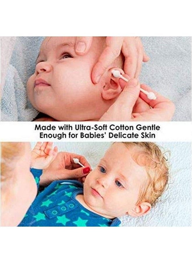 Adore 100% Pure Cotton Swabs Pack Of 2 110 Units White With Thick End To Protect Baby Ears  - Image 5