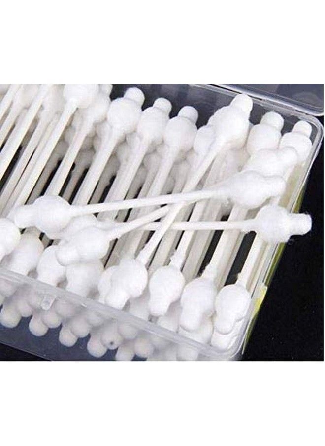 Adore 100% Pure Cotton Swabs Pack Of 2 110 Units White With Thick End To Protect Baby Ears  - Image 3