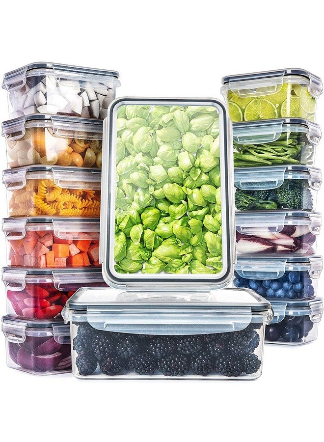 Fullstar مجموعة فولستار من 28 قطعة حاويات تخزين الطعام البلاستيكية مع الأغطية (14 حاوية و 14 غطاء) - مقاومة للتسرب، خالية من BPA، حاويات تحضير الوجبات، مجموعة تخزين الغداء القابلة لإعادة الاستخدام لتنظيم المطبخ (عبوة من 28)  - Image 1