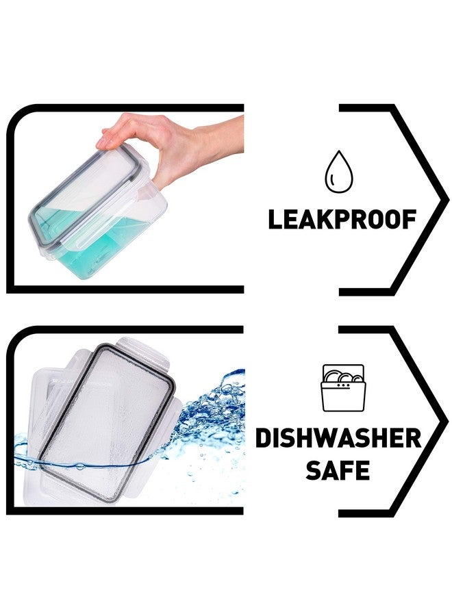 Fullstar مجموعة فولستار من 28 قطعة حاويات تخزين الطعام البلاستيكية مع الأغطية (14 حاوية و 14 غطاء) - مقاومة للتسرب، خالية من BPA، حاويات تحضير الوجبات، مجموعة تخزين الغداء القابلة لإعادة الاستخدام لتنظيم المطبخ (عبوة من 28)  - Image 3