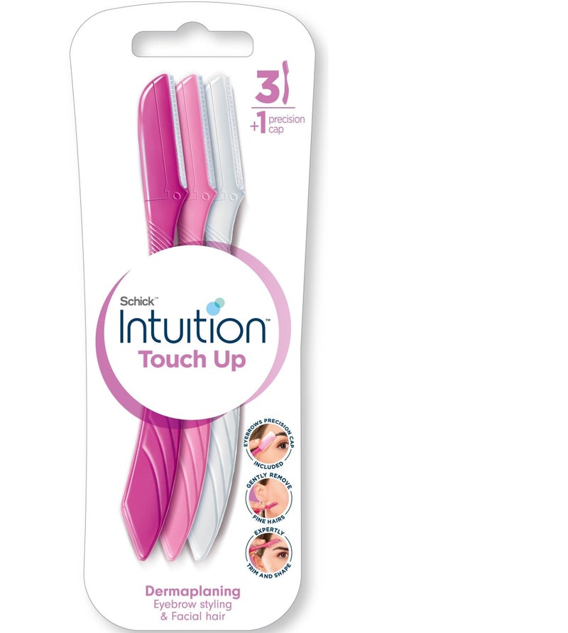 SCHICK TOUCH UP EYEBROW & FACIAL RAZOR 3S