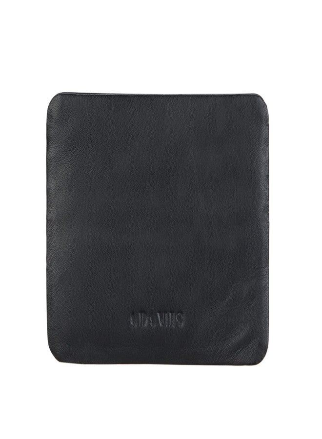 Adamis Genuine Leather Slim Wallet with 4 Slots for Credit Card Debit Card Money Holder Wallet for Men and Women (11 x 8.5 cm, Black) - Image 2