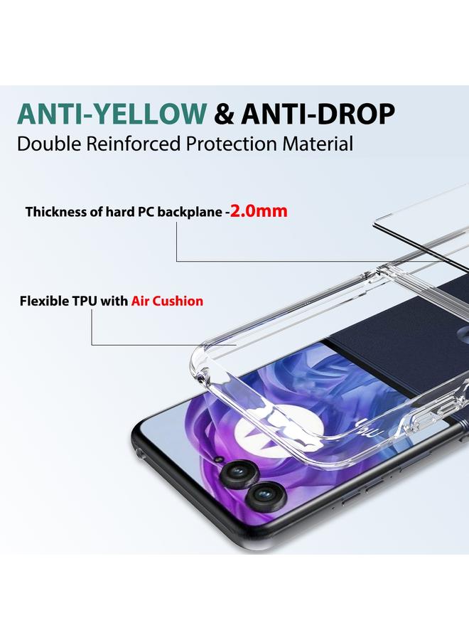 S-TOP Case For Motorola Razr 50 Ultra / Razr+ 2024 Scratchproof Acrylic TPU Phone Case - Image 5
