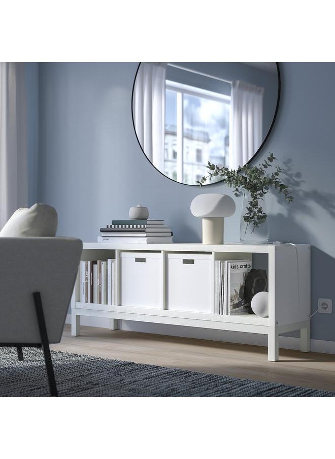Zaboon - Shelving Unit With Underframe, White/White, 147X59 Cm - Image 1