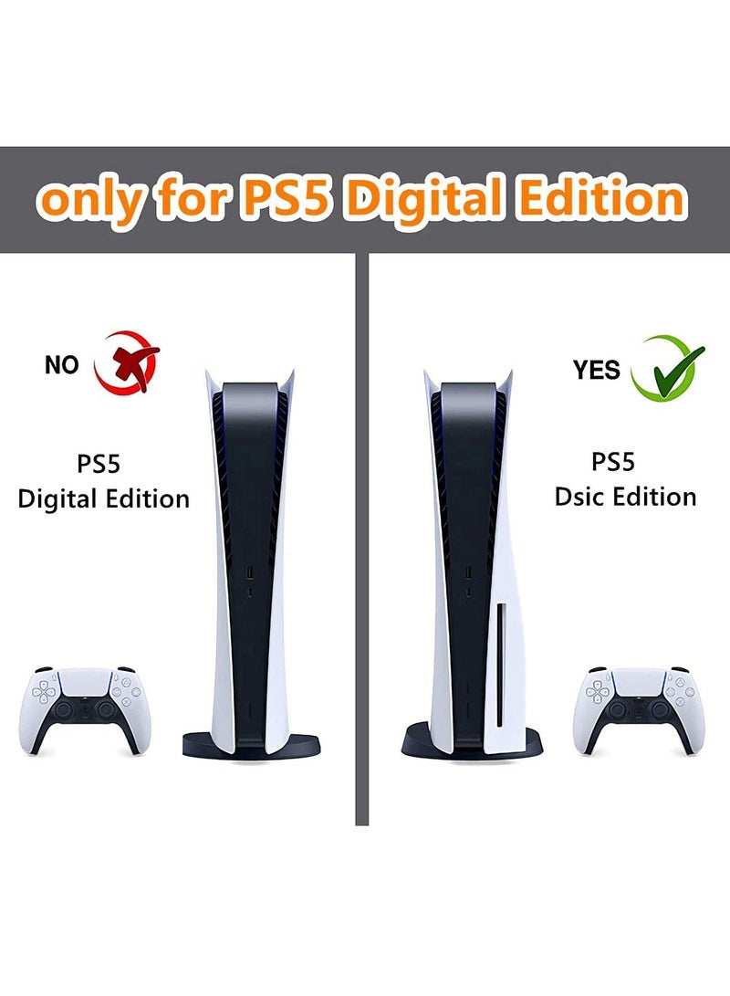 Excefore Skin for PlayStation 5 Disc Edition, Sticker for PS5 Vinyl Decal Cover for Playstation 5 Controller - Image 4