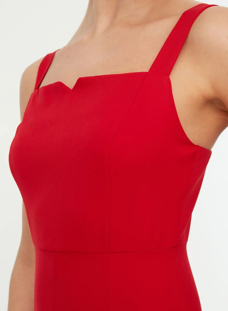 trendyol Front Split Bodycon Dress