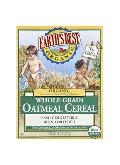 EARTHS BEST Earth's Best, Organic Whole Grain Oatmeal Cereal, 8 oz (227 g)  - Image 1