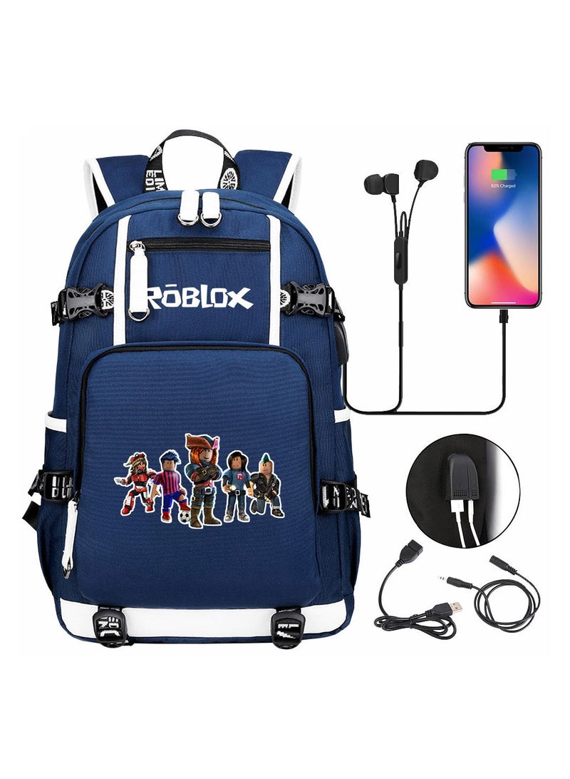 ROBLOX Comic USB Password Lock Backpack Three-Piece Set